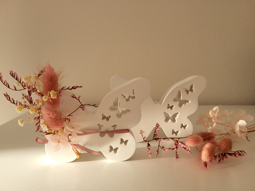 Deko-Frühling-Schmetterling-Raisin-Ceracraft-Gegossen-Handgemacht