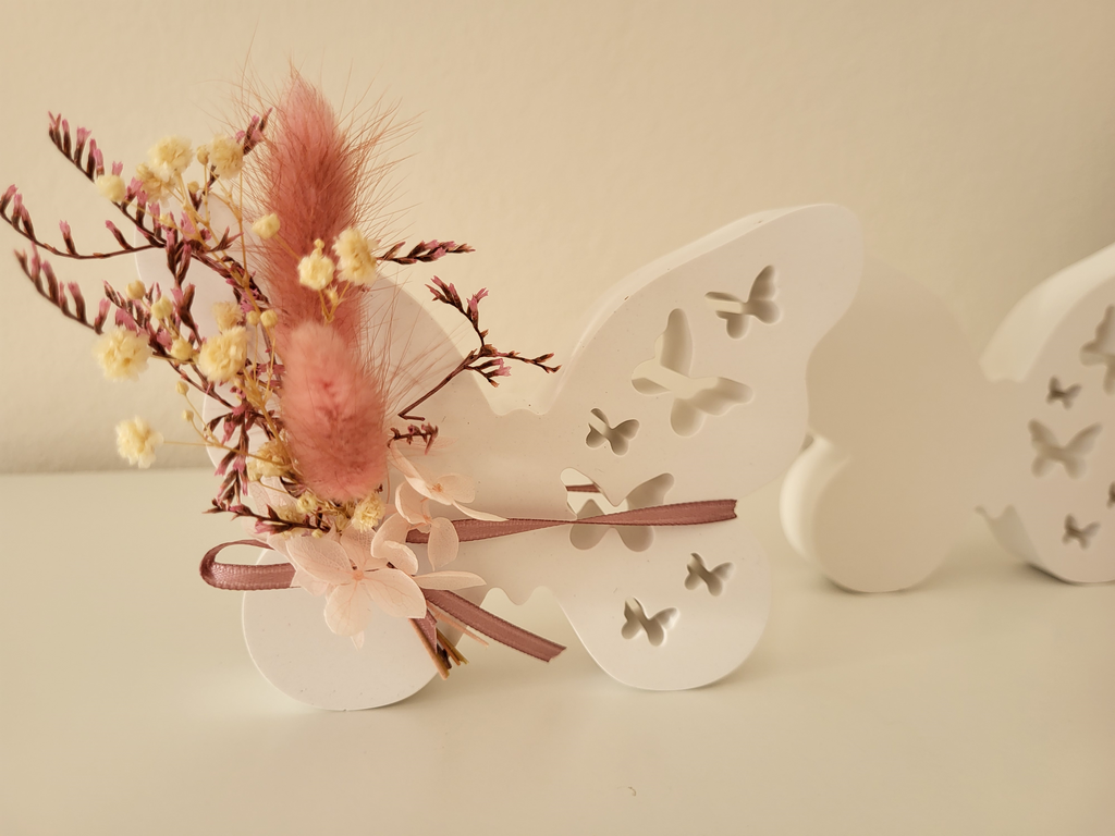 Deko-Frühling-Schmetterling-Raisin-Ceracraft-Gegossen-Handgemacht