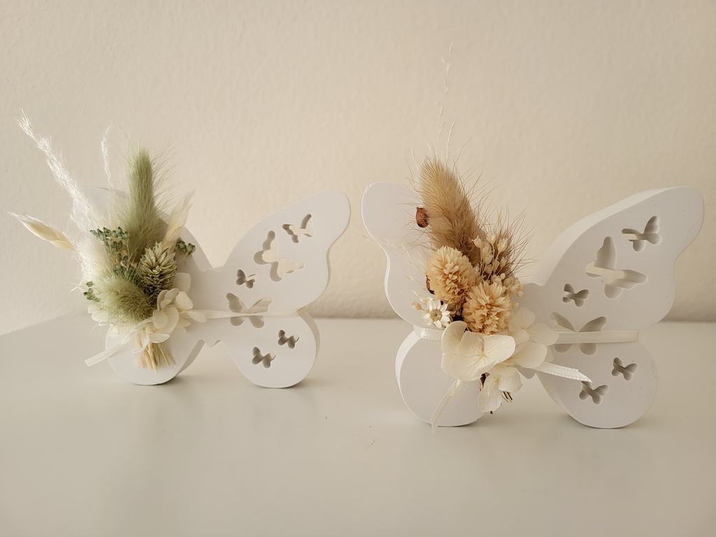 Deko-Frühling-Schmetterling-Raisin-Ceracraft-Gegossen-Handgemacht