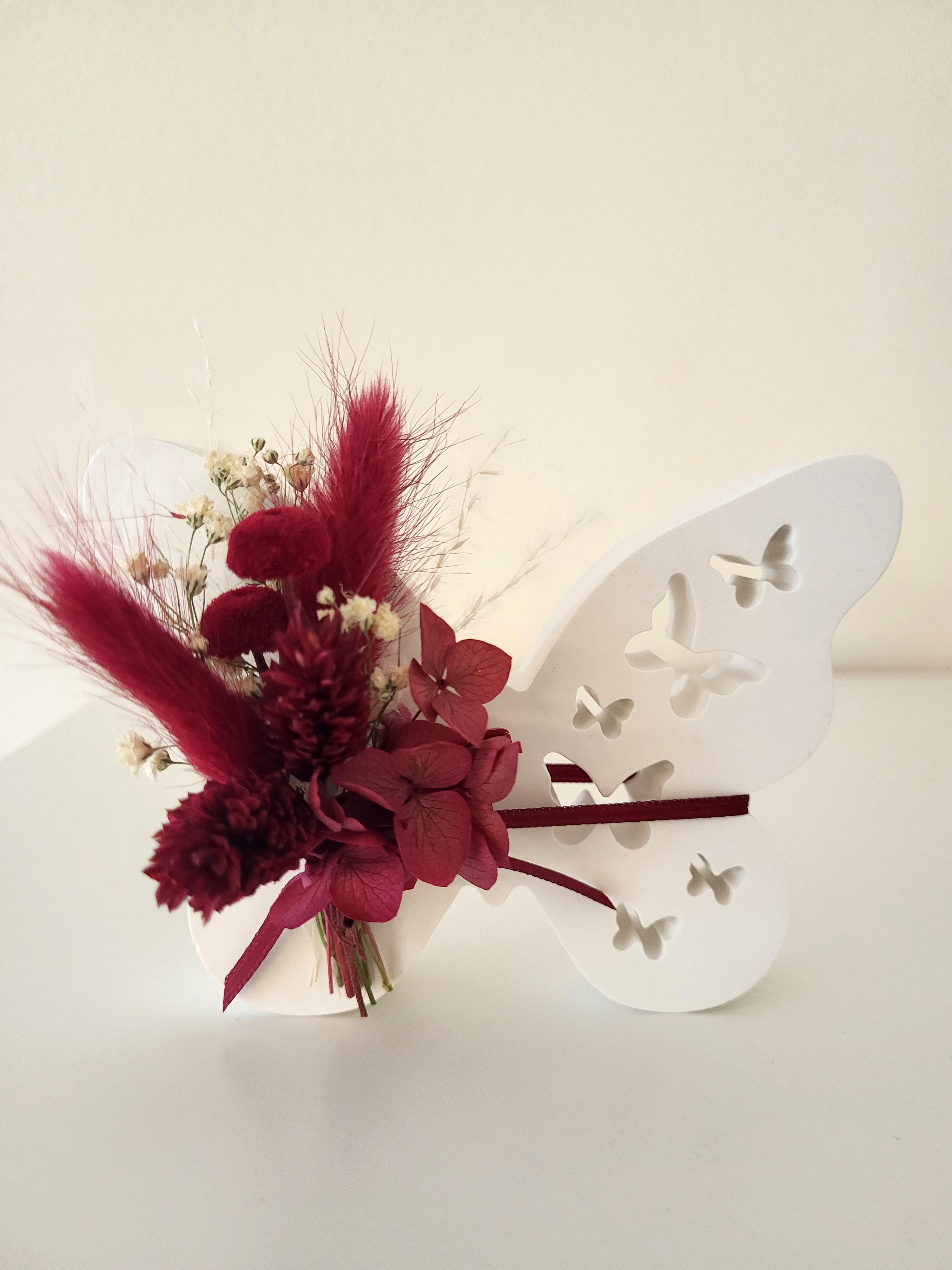 Deko-Frühling-Schmetterling-Raisin-Ceracraft-Gegossen-Handgemacht