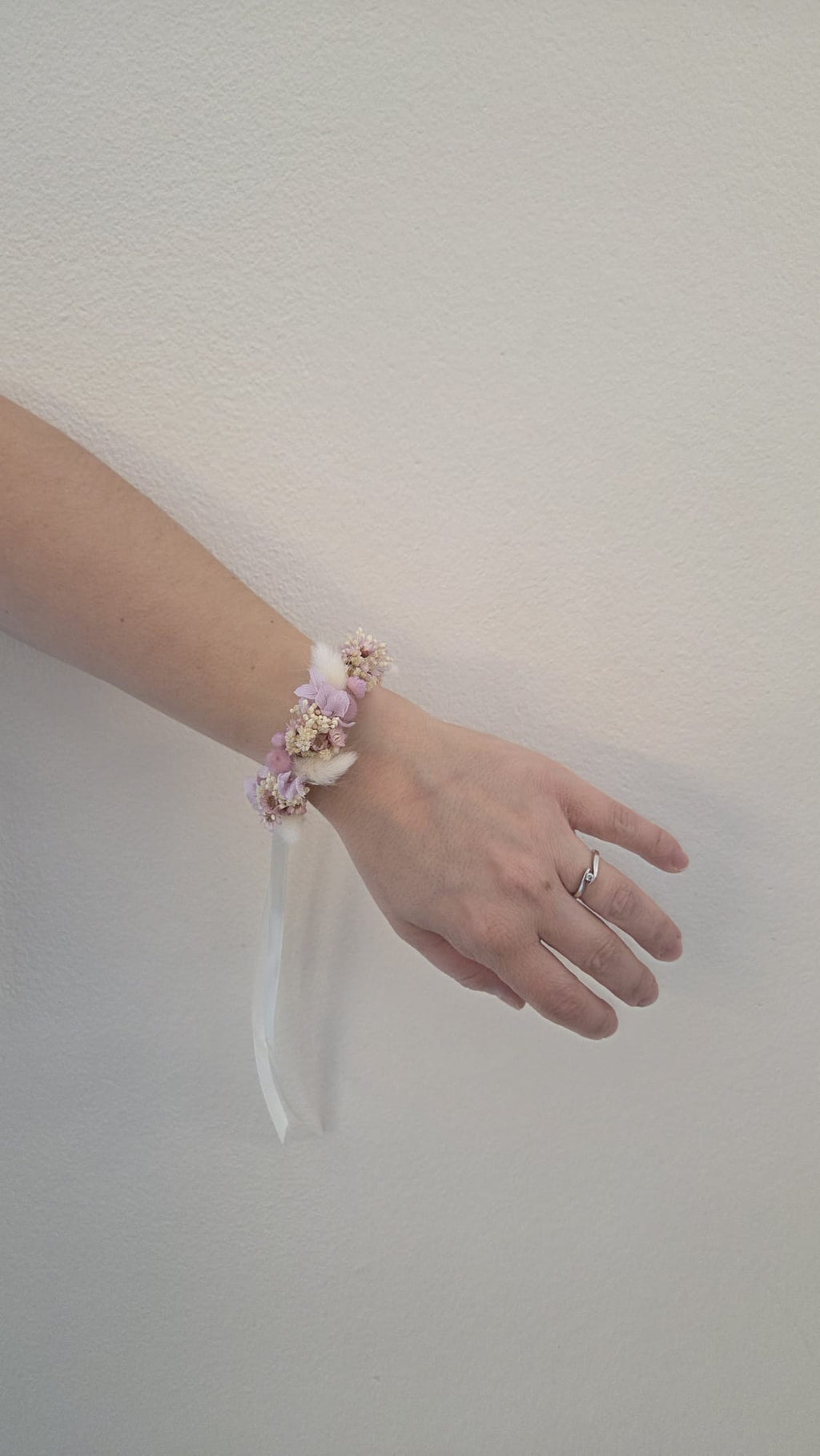 Armband-Trockenblumen-Schmuck-Flieder