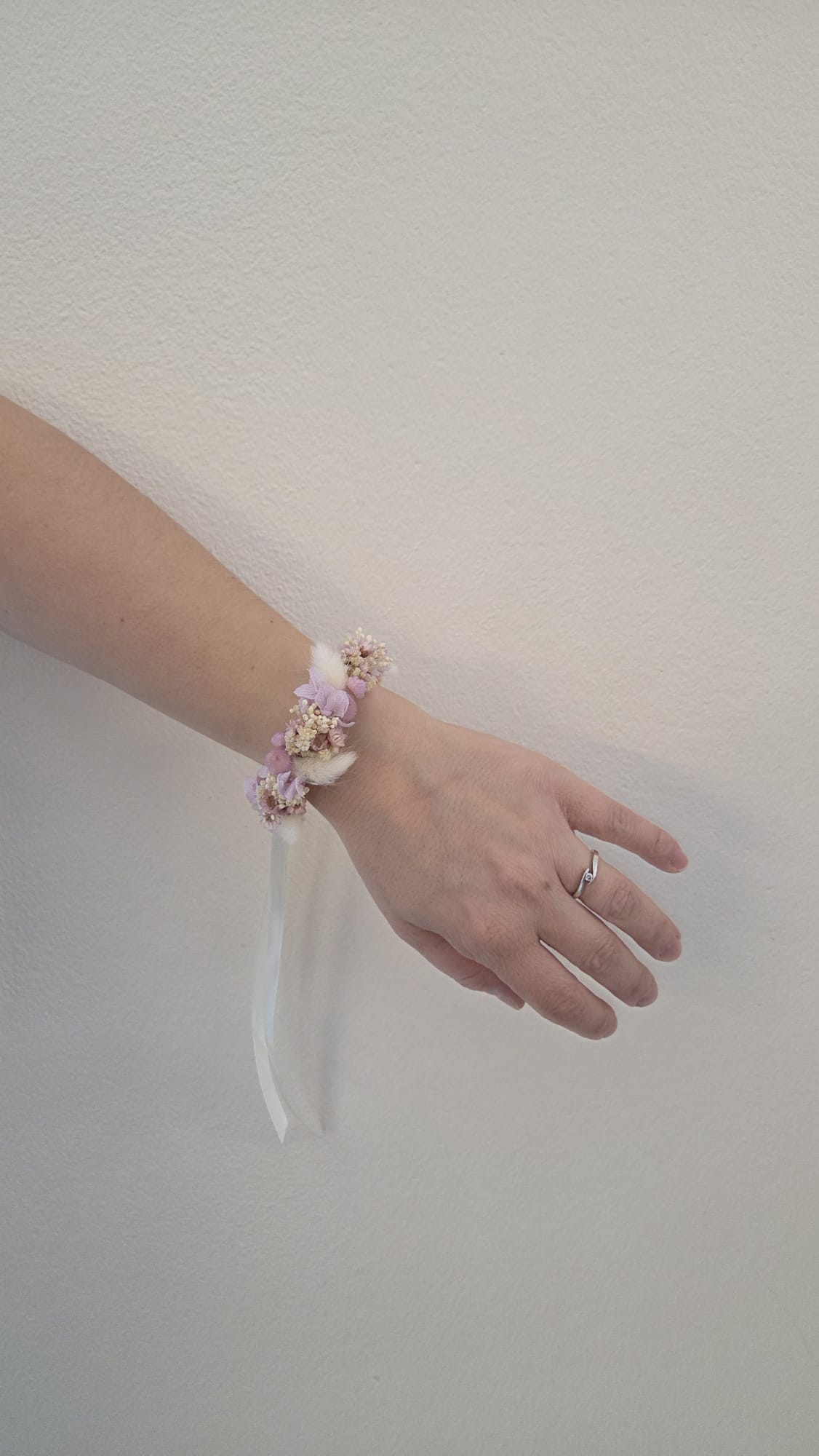 Armband-Trockenblumen-Schmuck-Flieder