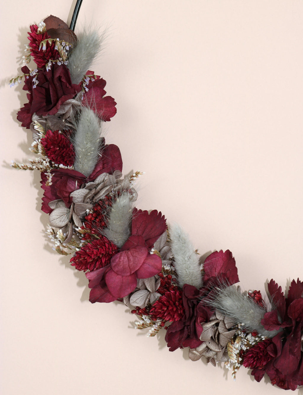 Trockenblumenkranz "Flammenlauf"