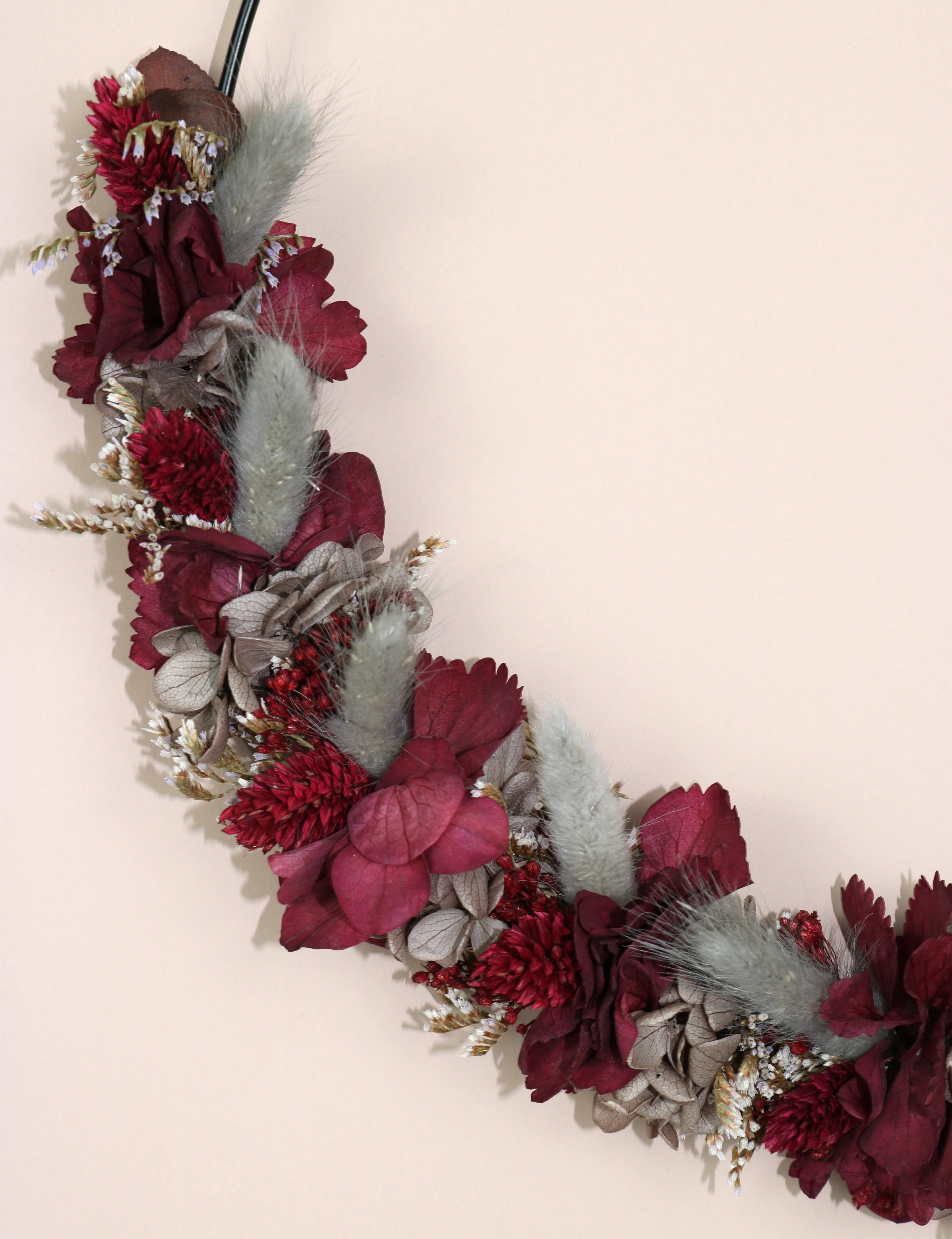 Trockenblumenkranz "Flammenlauf"