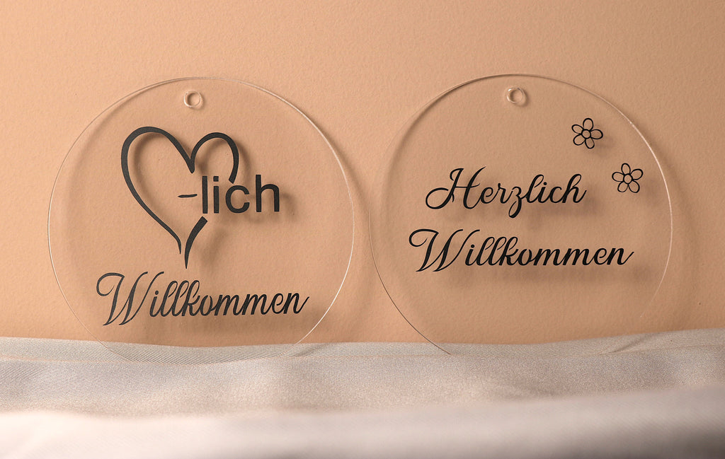 Acrylscheibe personalisiert