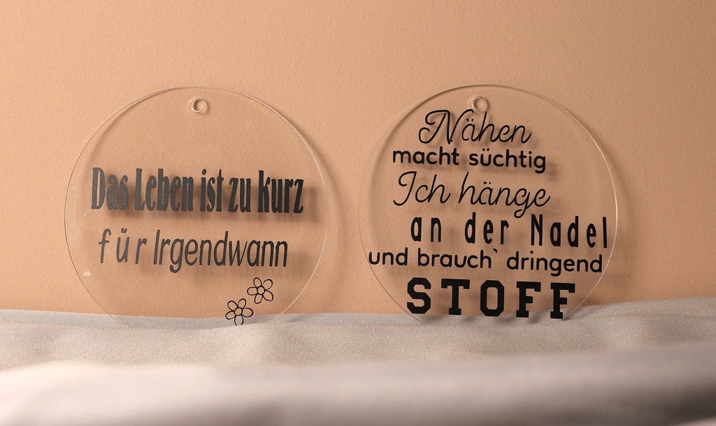 Acrylscheibe personalisiert