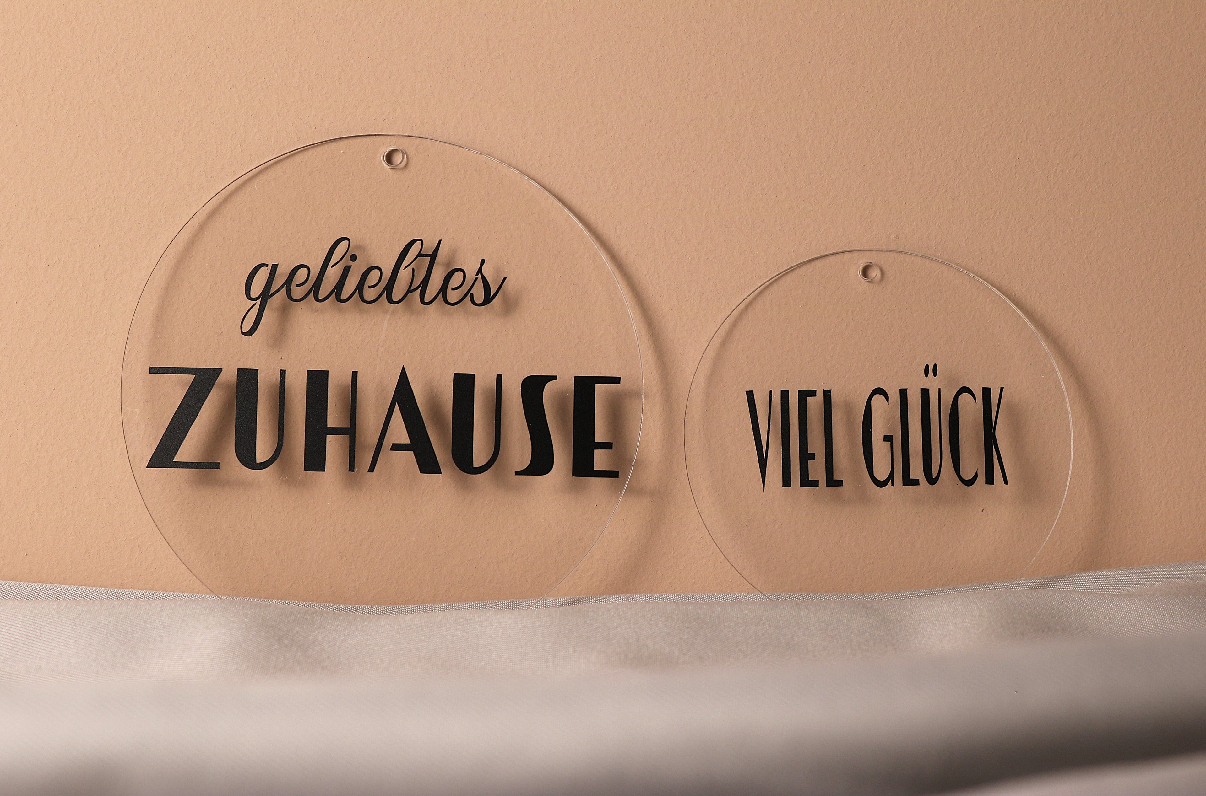 Acrylscheibe personalisiert