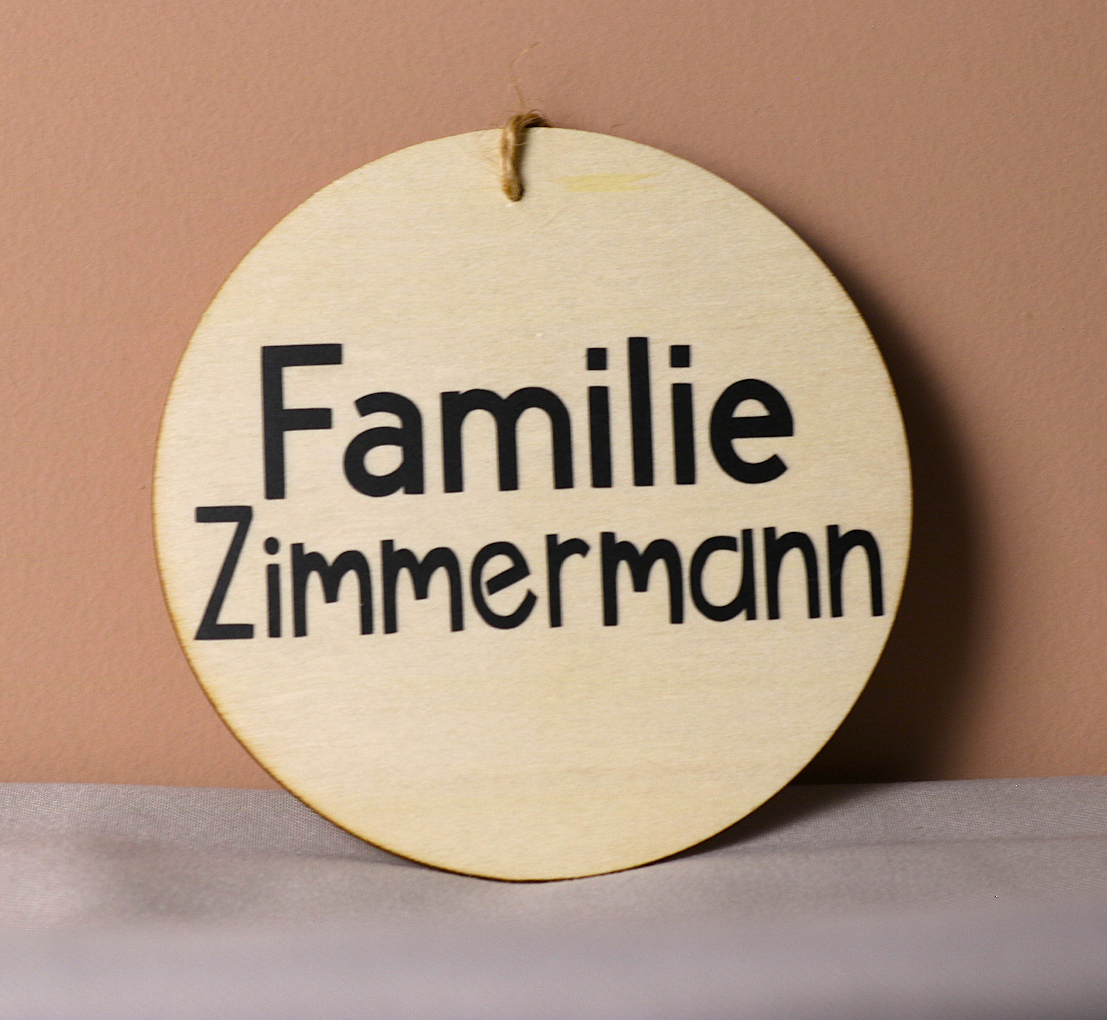 Holzscheiben personalisiert