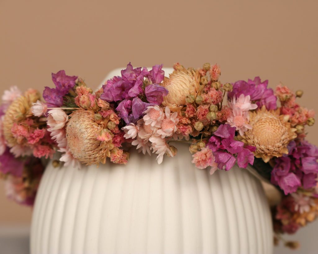 Trockenblumenarmband " Feenblüte"