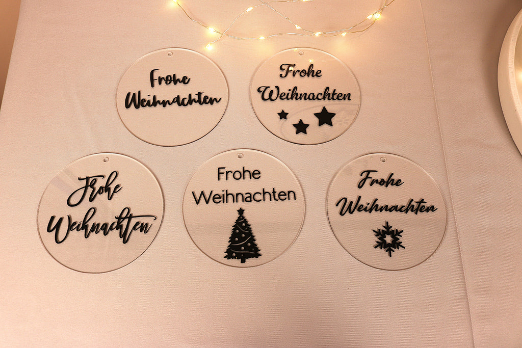 Acrylscheiben Weihnachten