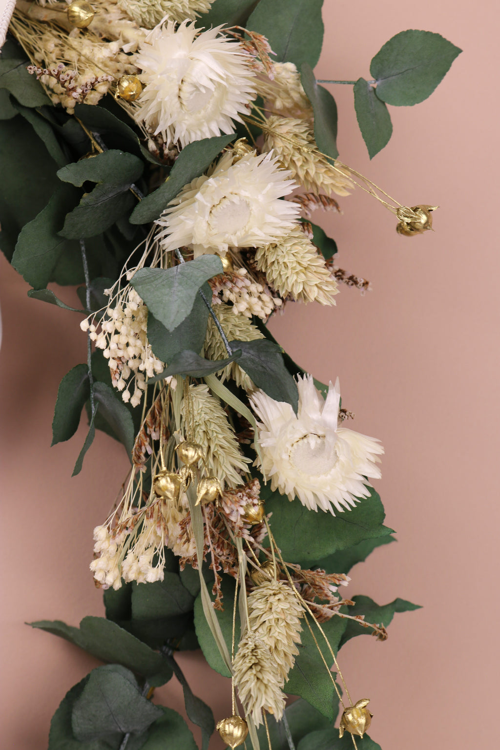 Trockenblumenkranz "Eisblüte"