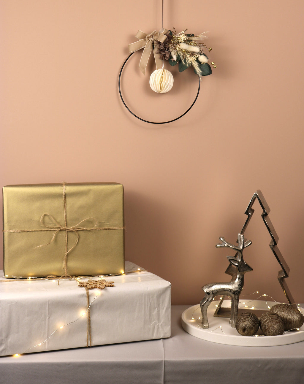 Trockenblumenkranz "Frosttanz"