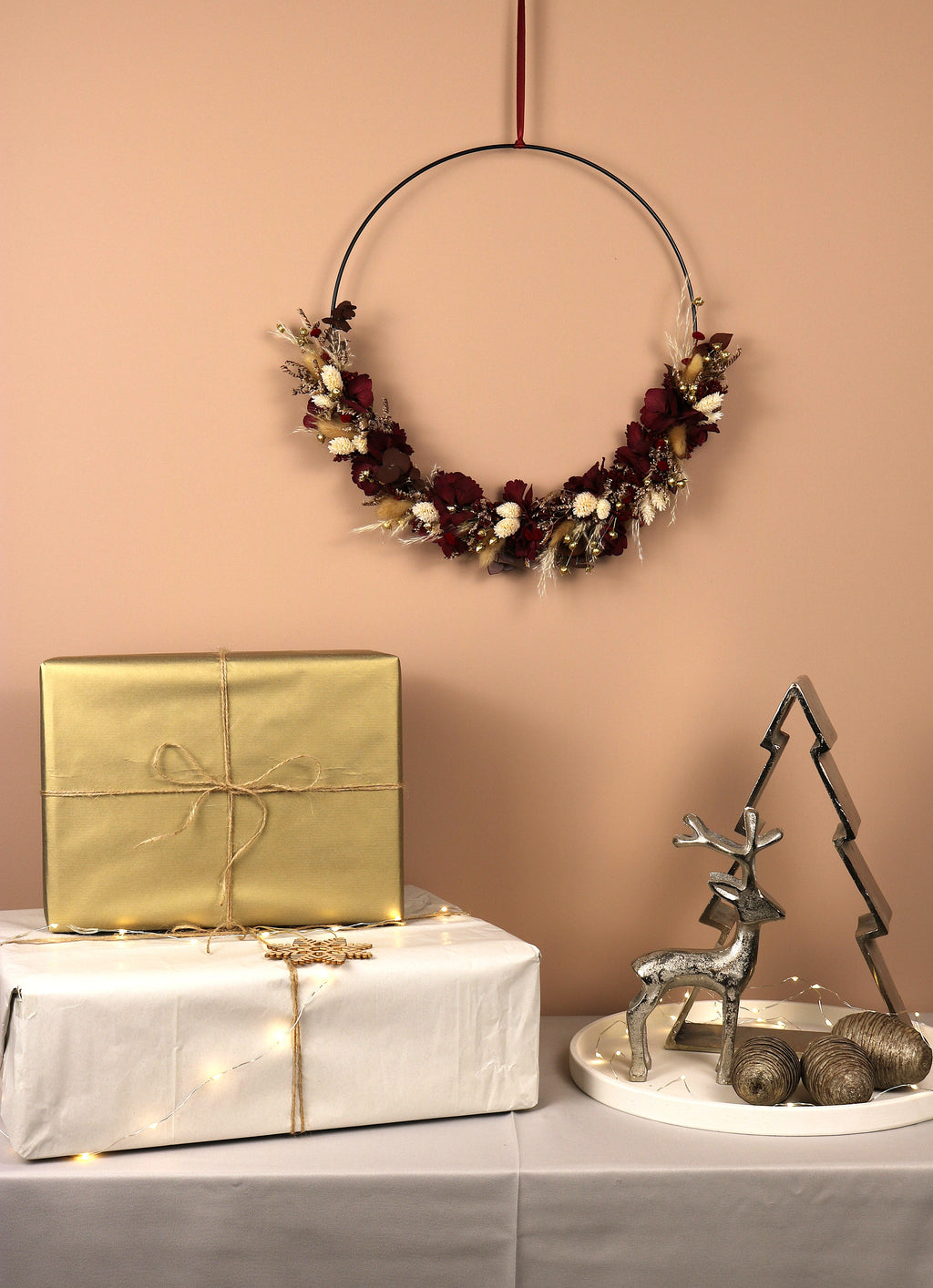 Trockenblumenkranz "Kaminzauber"