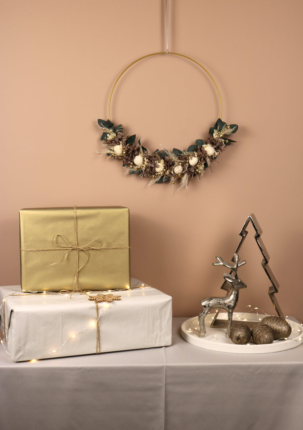 Trockenblumenkranz "Wintertraum"