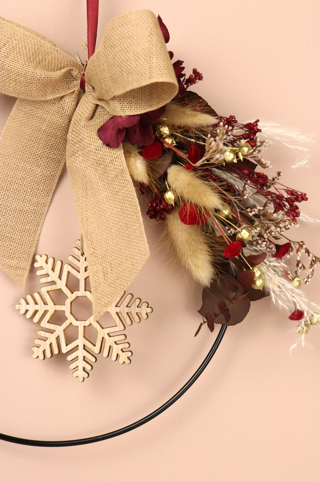 Trockenblumenkranz "Zimtglanz"